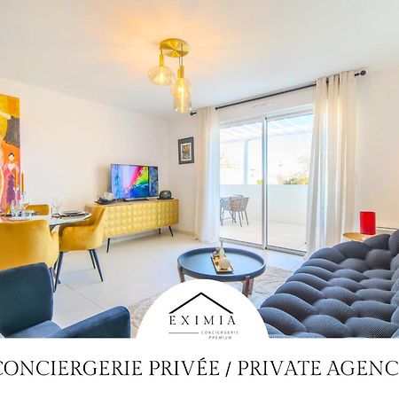 Le Square D'Evan - Appartement De Standing - Grande Terrasse Exterieure - Climatisation Saint-Aunes Bagian luar foto