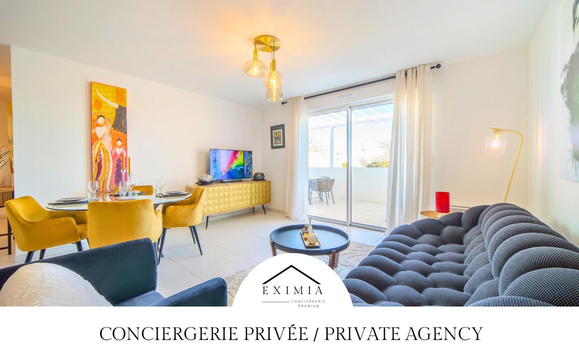 Le Square D'Evan - Appartement De Standing - Grande Terrasse Exterieure - Climatisation Saint-Aunes Bagian luar foto